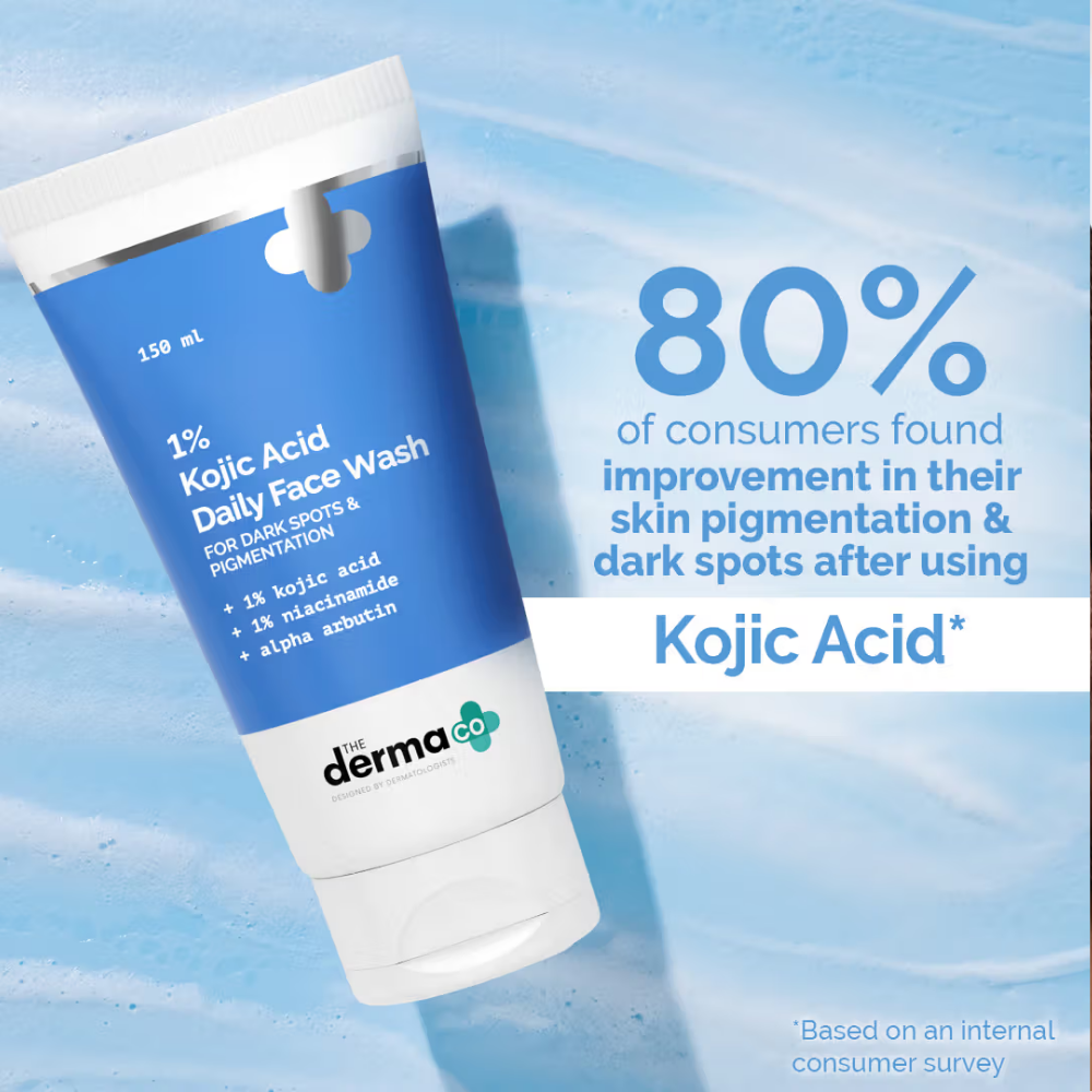 The Derma Co 1% Kojic Acid Face Wash with Niacinamide For Dark Spots & Pigmentation