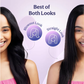 Caresmith Bloom Heated Round Brush - All In One Hair Straightening Brush & Curler