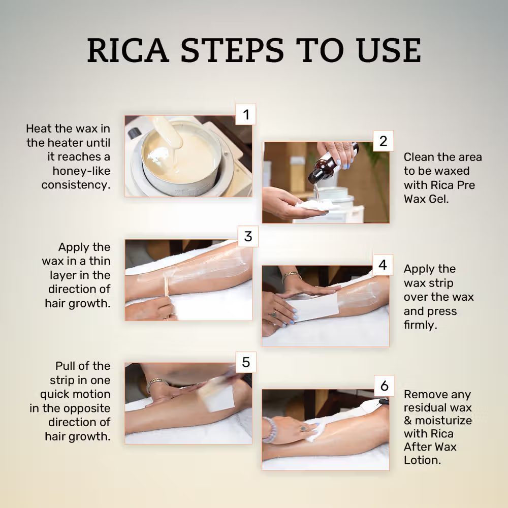 Rica Menthol After Wax Lotion For All Skin Type With Sun Flower Oil, Jojoba Oil & Vitamin E