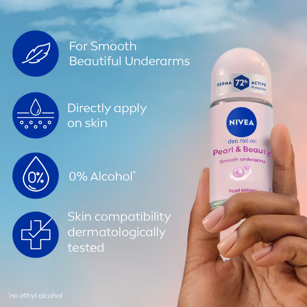 NIVEA Body Roll On (Pearl & Beauty)