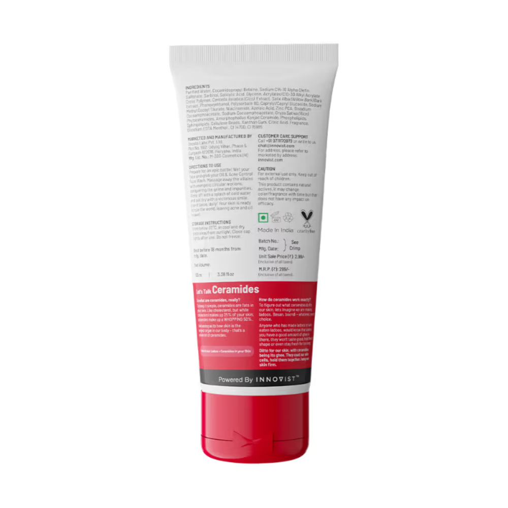 Chemist at Play 2% Salicylic Acid Face Wash For Oily Skin with Niacinamide Oil Cleanser for Face