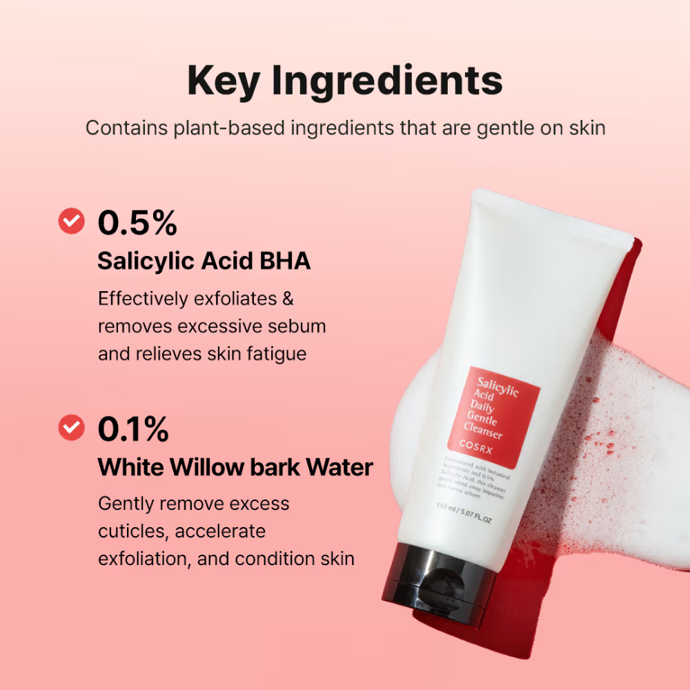COSRX Salicylic Acid Daily Gentle Cleanser
