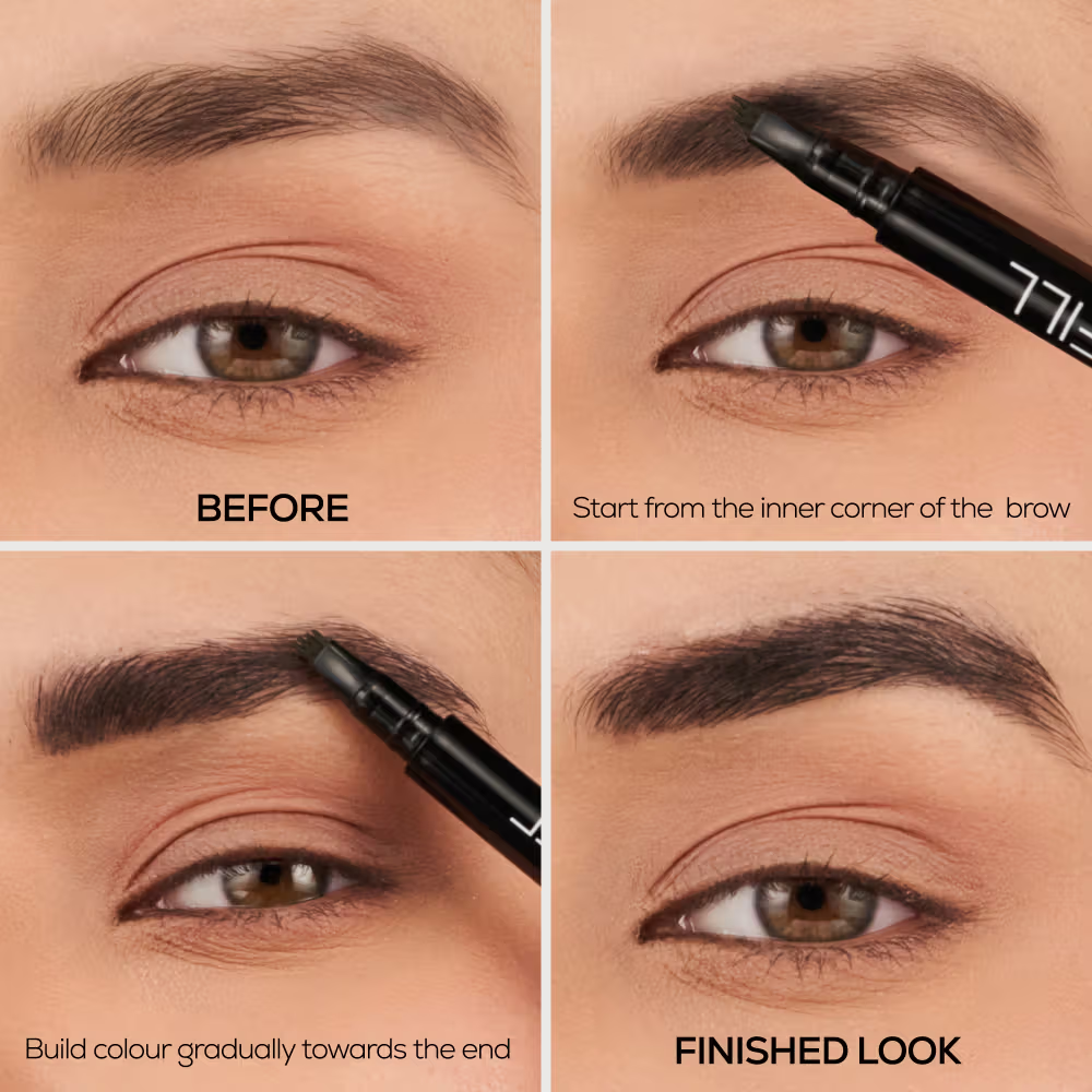 RENEE Browfill Eyebrow Pen For Denser & Fuller Brows Waterproof, Smudge-proof & Long-Lasting