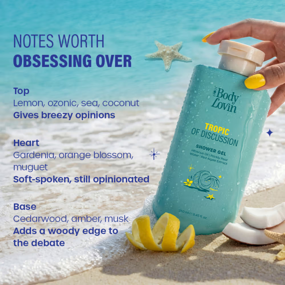 Plum BodyLovin’ Tropic Of Discussion Shower Gel, Firming & Tightening, Fresh Tropical Fragrance