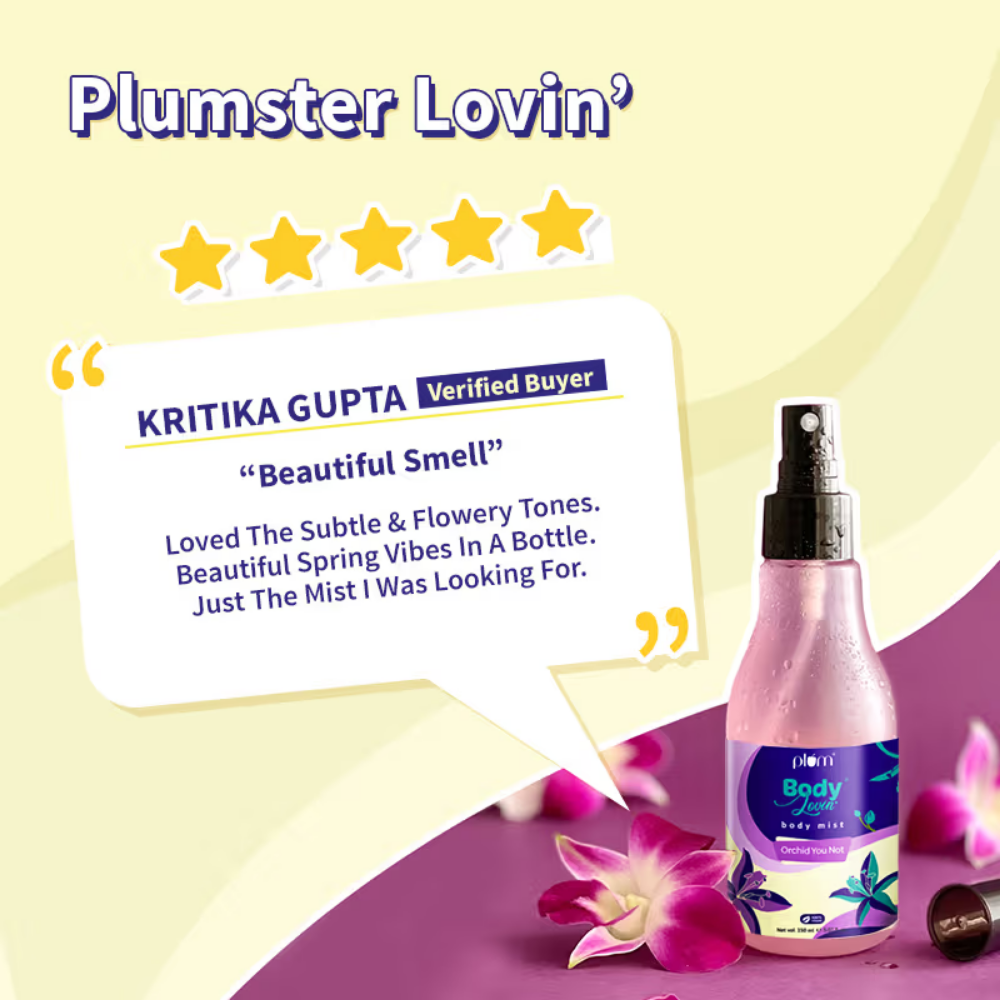 Plum BodyLovin Orchid-You-Not Body Mist For A Long Lasting Floral Fragrance
