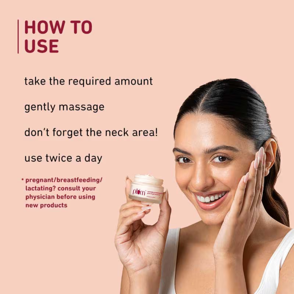 Plum Saffron & Kumkumadi Oil Glow Bright Moisturizer For Dull Skin With SPF 35 UVA & UVB Protection