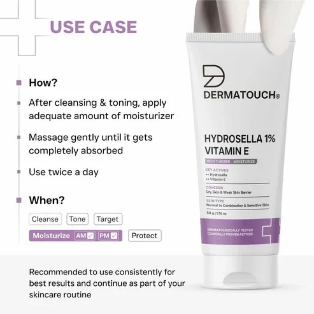Dermatouch Hydrosella 1% & Vitamin E Moisturizer