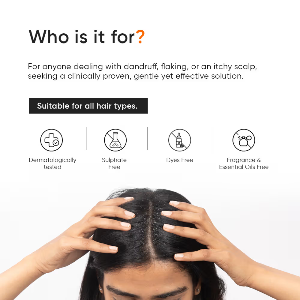 Minimalist Anti-Dandruff Shampoo 3.5% Salicylic Acid For Flaky & Itchy Scalp, Gentle & Sulphate-Free