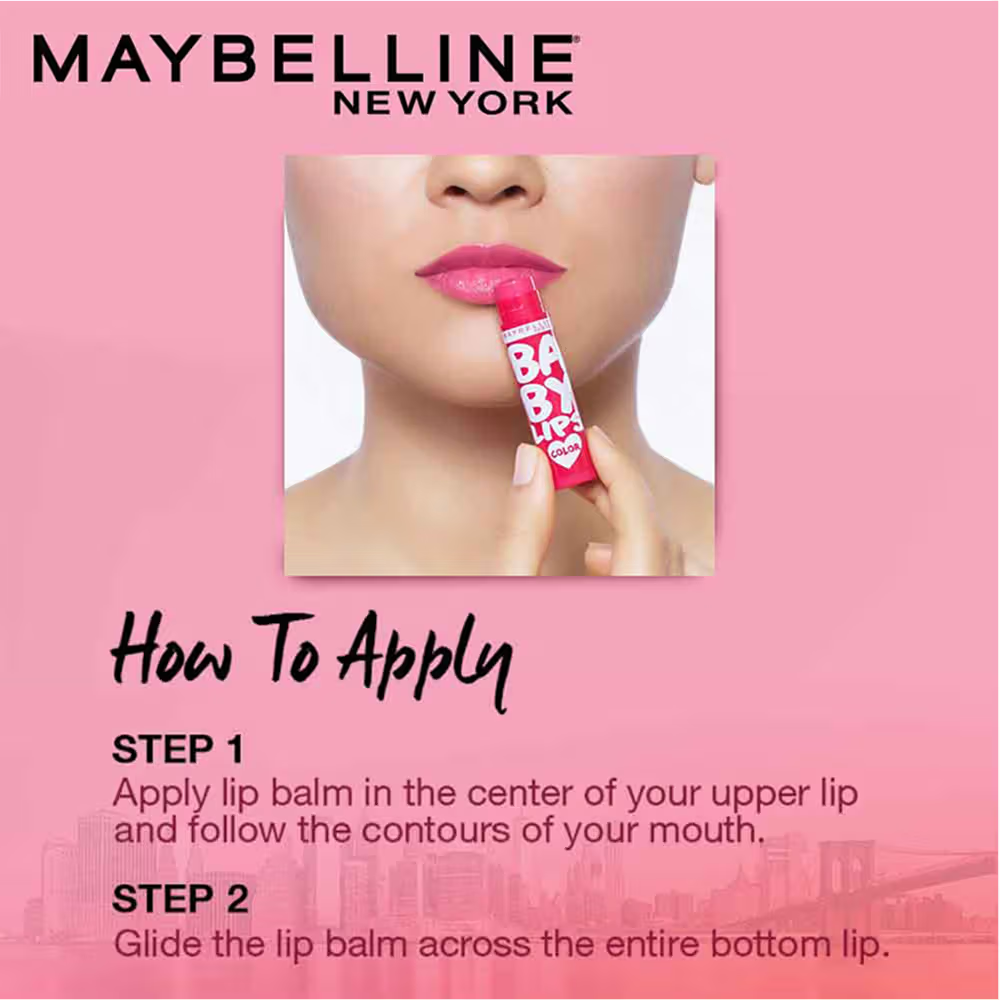 Maybelline New York Baby Lips Color Lip Balm with SPF 11 Up To 24H Moisture