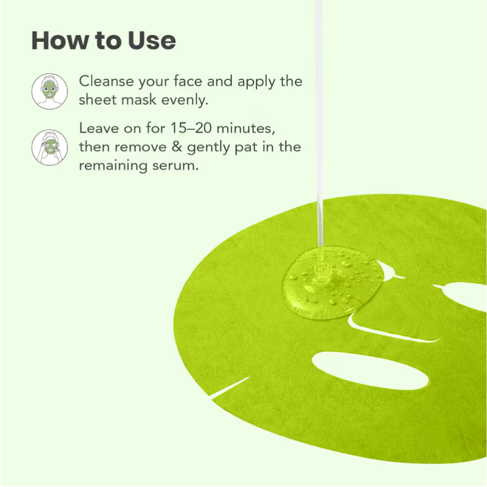 O3+ Ci-Calm Glow Sensitive Skin Sheet Mask with Ceramide for Barrier Repair & Anti Redness