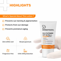 Dermatouch Multivitamin SPF 50 PA+++ Sunscreen Gel