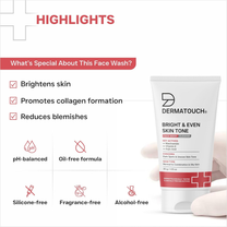 Dermatouch Dailyglow Bright & Even Skin Tone Face Wash