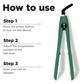 Ikonic Professional Pro Titanium Crimp - Emerald