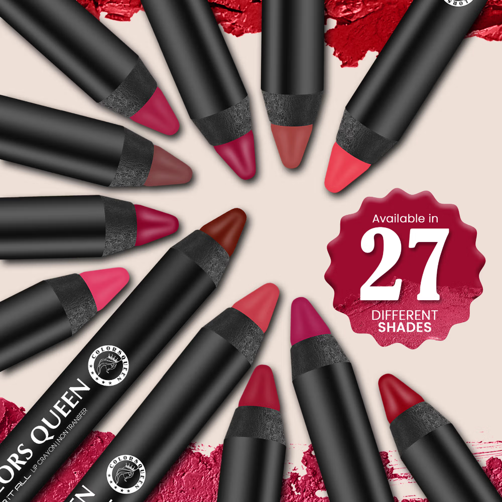 Colors Queen Color It All Non Transfer Matte Lip Crayon