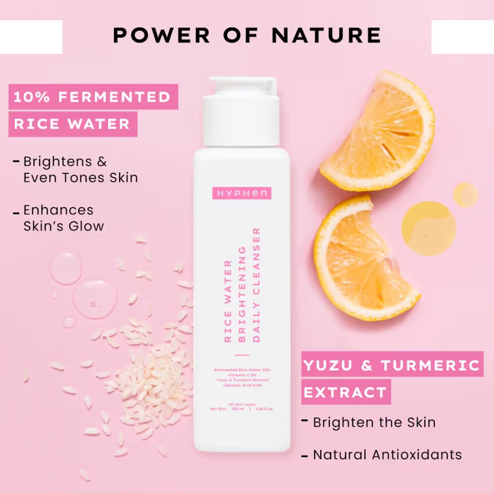 Hyphen Rice Water Brightening Daily Cleanser