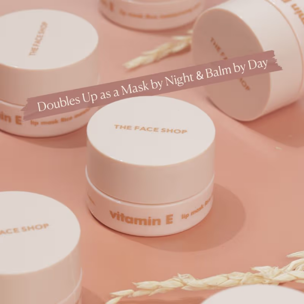 The Face Shop Vitamin Korean Lip Sleeping Mask for Dark, Dry, Pigmented Lips