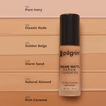 Pilgrim Dream Matte Serum Foundation Hydra-Light Finish with Hyaluronic Acid
