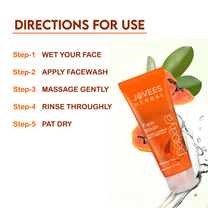 Jovees Herbal Papaya Face wash For Glowing And Brightening Skin All Skin Types Men And Women
