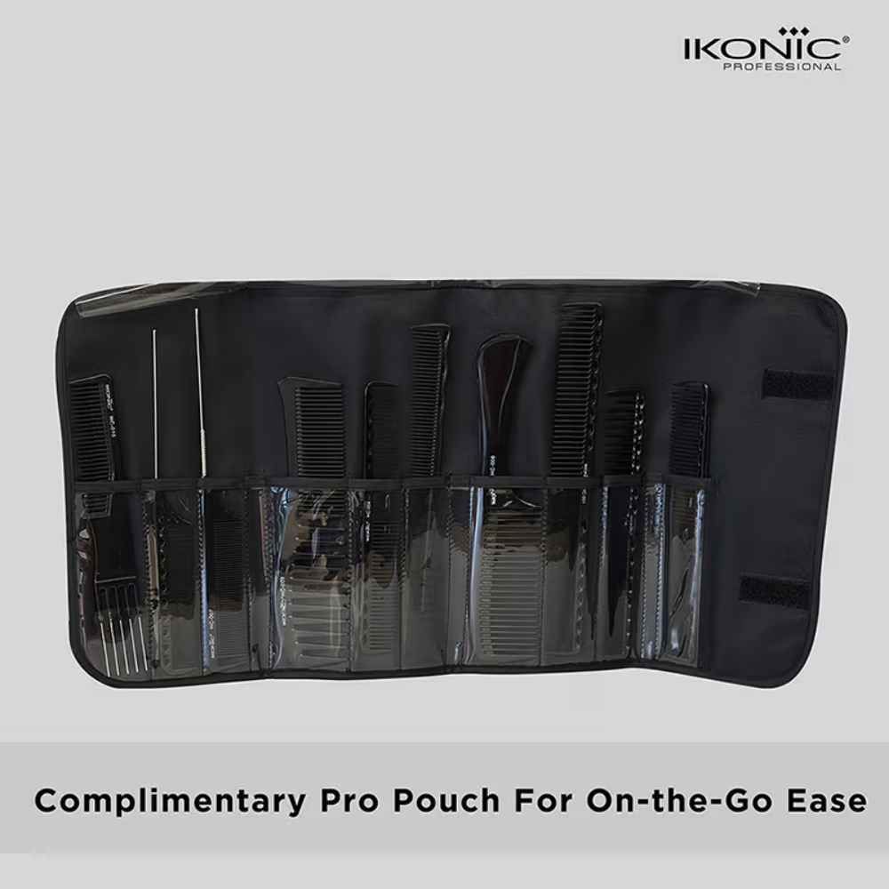 Ikonic Professional Hair Dressing Comb (Set Of 10)
