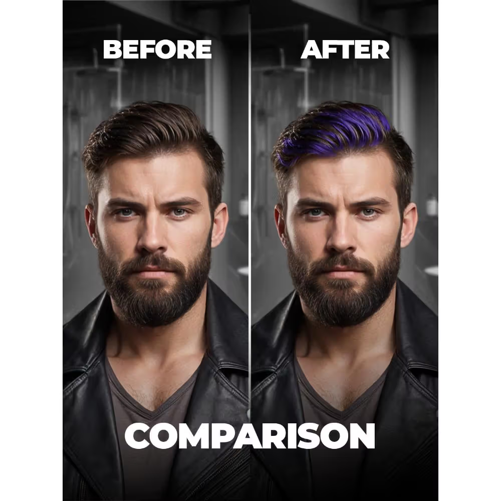 Beardo Dye Hard Temporary Hair Color - Metallic Purple