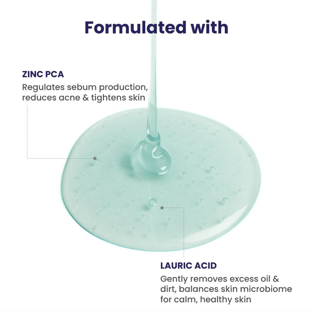 Re'equil Oil Control Face Wash Regulates sebum production | Removes dirt and buildup | For oily, acne prone skin