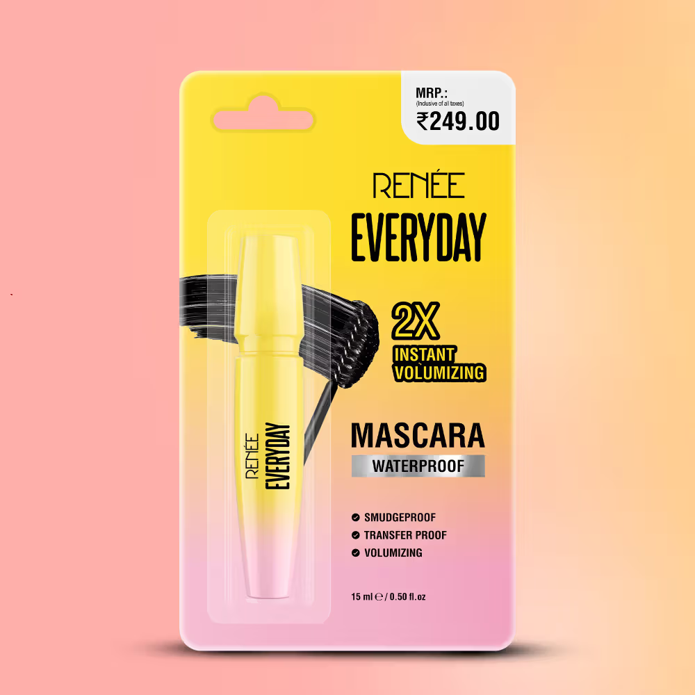 Renee Cosmetics Everyday 2X Instant Volumizing, Lengthening & Waterproof Mascara