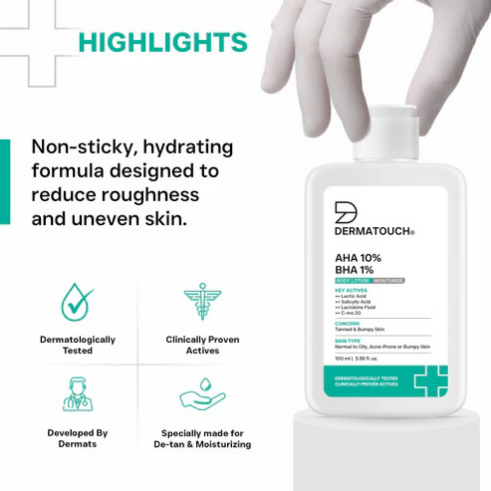 Dermatouch AHA 10% BHA 1% Body Lotion