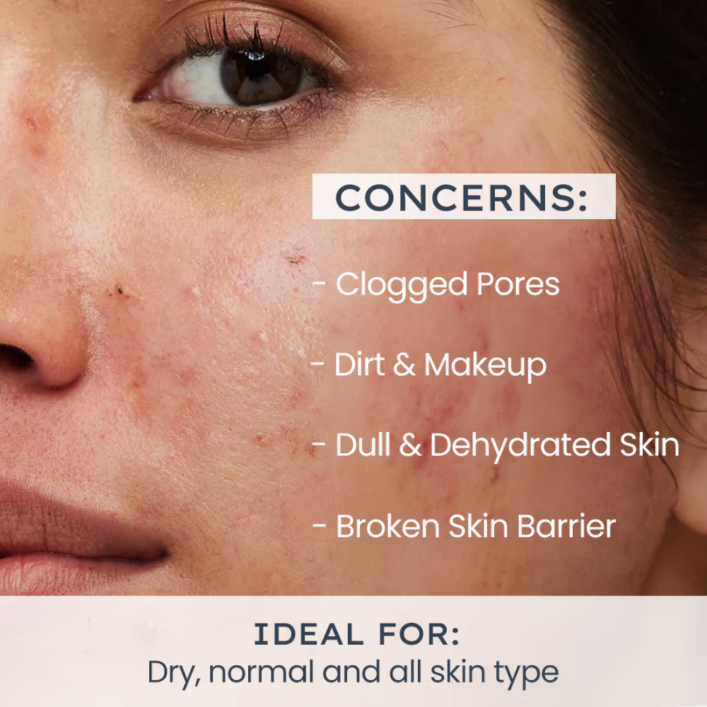Hyphen Moisturizing Cream for Dry Skin 2% Ceramides + Polyglutamic Acid Gentle Cleanser