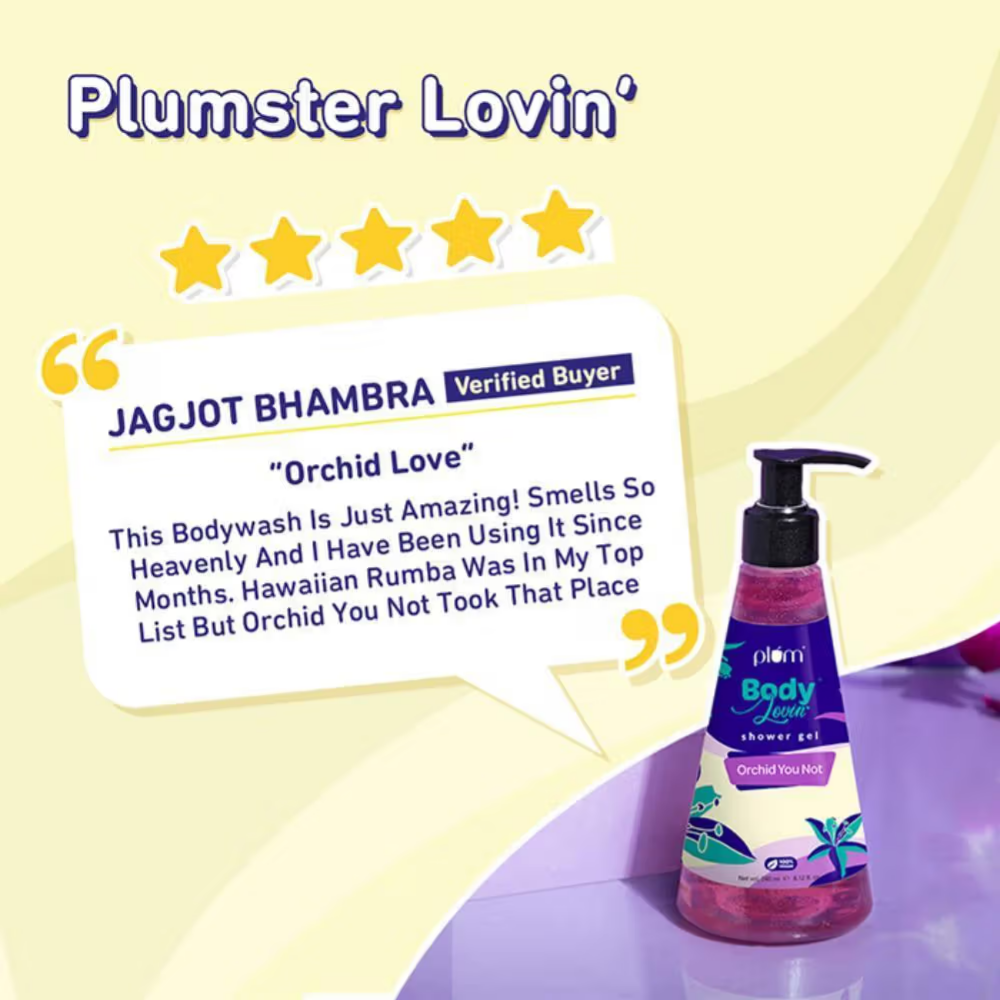 Plum BodyLovin Orchid-You-Not Shower Gel - Fresh Floral Body Wash