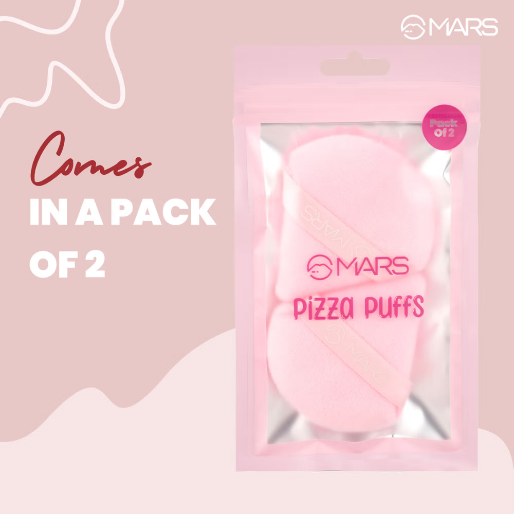 MARS Pizza Powder Puff for Face Makeup