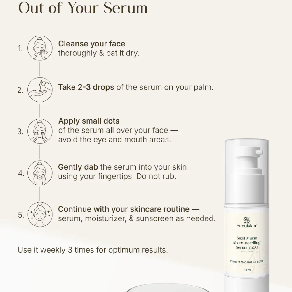 Seoulskin Snail mucin Micro needling serum 7500
