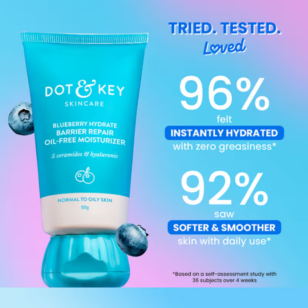 Dot & Key Blueberry Hydrate Barrier Repair Oil-Free Moisturizer, Normal to Oily Skin