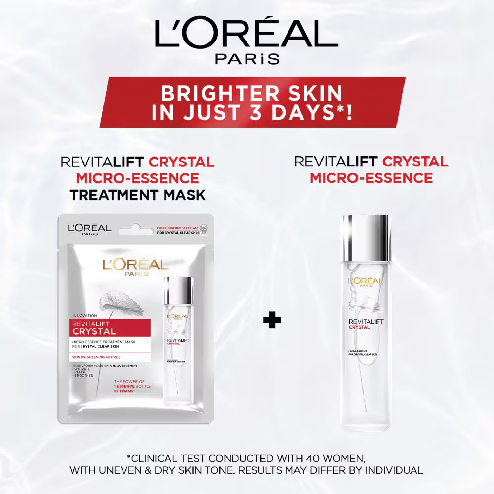 L'Oreal Paris Revitalift Crystal Micro-Essence Sheet Mask