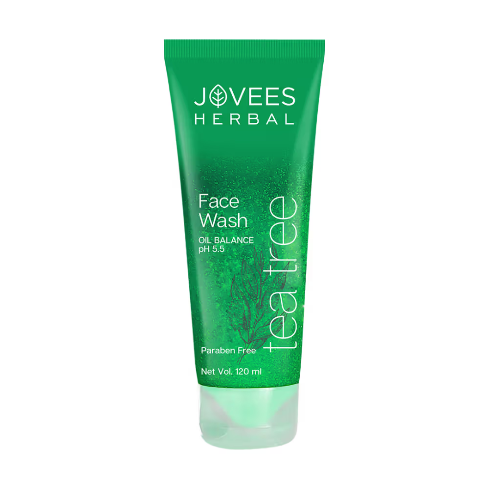 Jovees Herbal Tea Tree Face Wash For Oily & Acne Free Glowing Skin