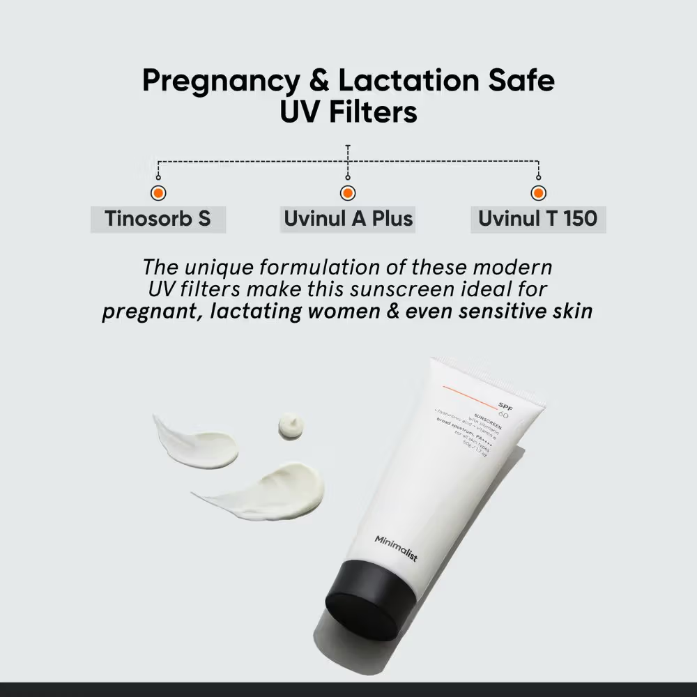 Minimalist SPF 60 PA ++++ Sunscreen - Pregnancy & Lactation Safe For Sensitive Skin