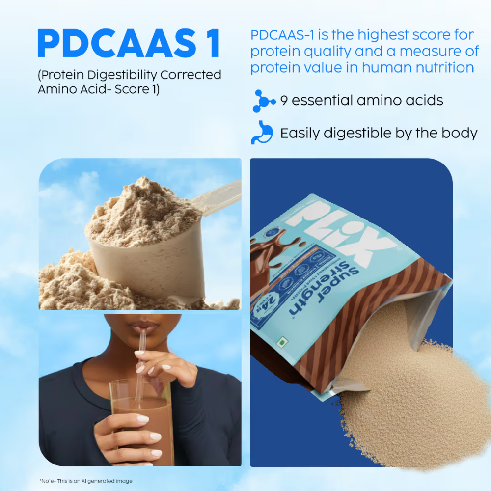 Plix - The Plant Fix Plix Super Strength Fermented Yeast Protein - Milk Chocolate
