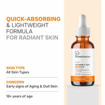 Dermatouch Vitamin C 10% Serum With Cycloretin Brightening, Firming & Anti-Aging Face Serum