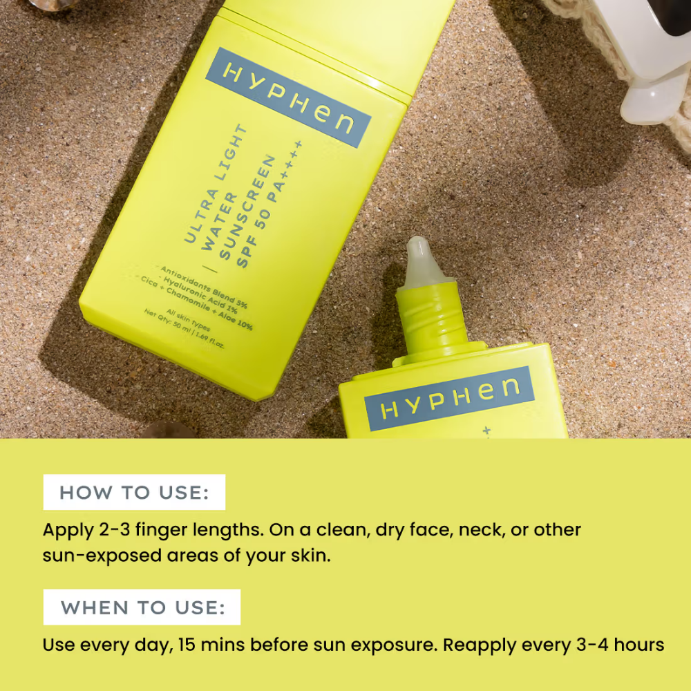 Hyphen Ultra Light Water Sunscreen SPF 50 PA++++
