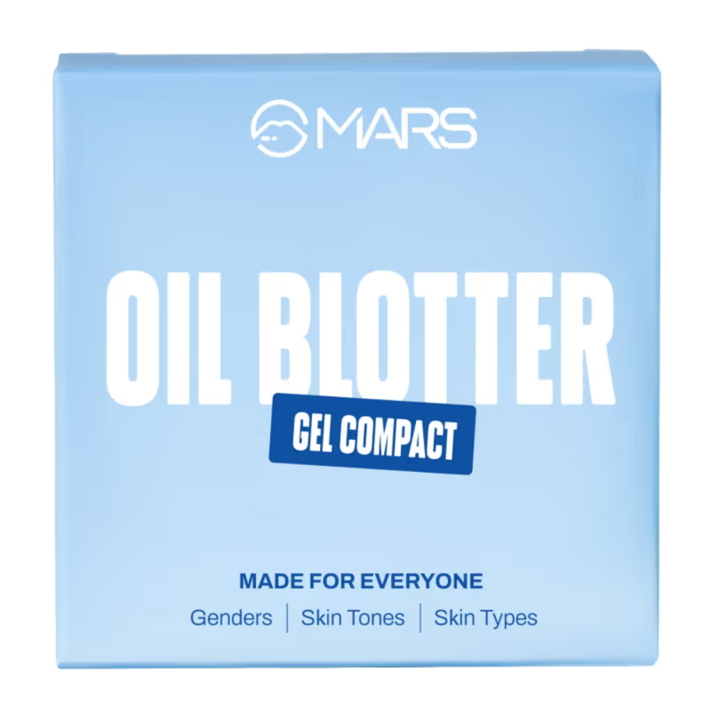 MARS Oil Blotter Gel Compact with Puff Applicator