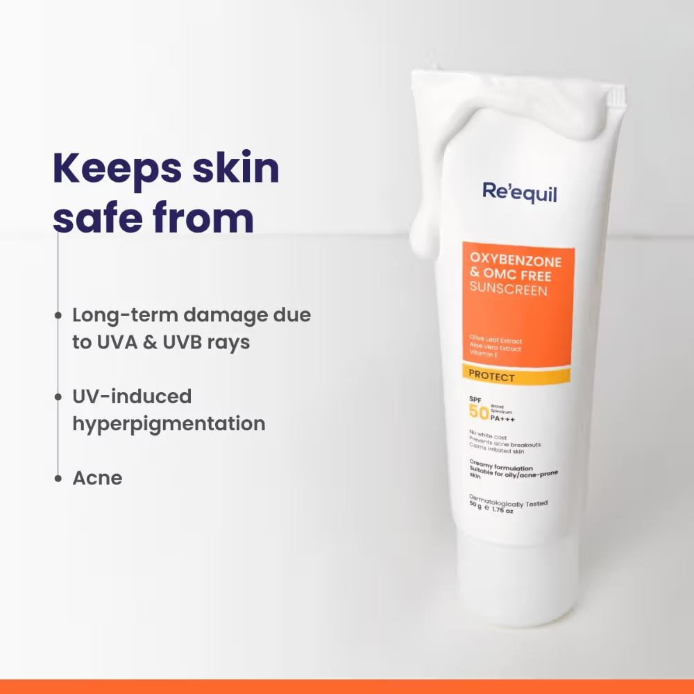 Re'equil Oxybenzone And Omc Free Sunscreen SPF 50 PA+++