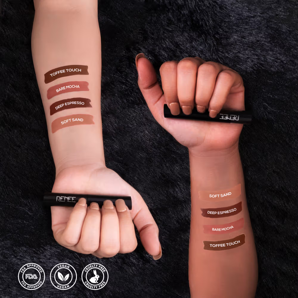 RENEE Very Matte Lipstick Combo of 4 Intense Colour, Easy Glide, Perfect For Gifting