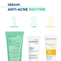 Bioderma Sebium Gel Moussant Actif Cleanser with Salicylic & Glycolic Acid for Acne Prone, Oily Skin