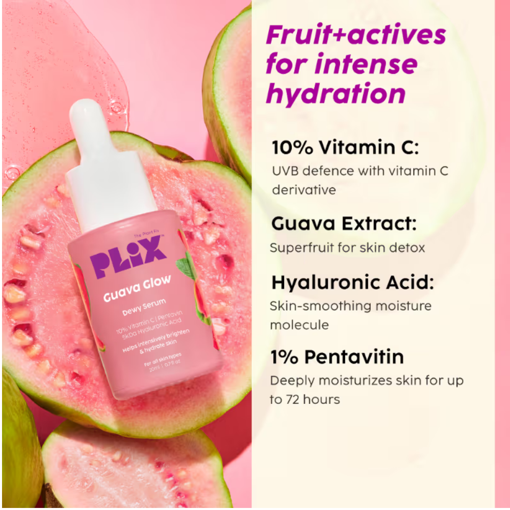 Plix Guava 10% Vitamin C Face Serum & Face Wash Combo