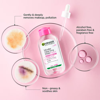 Garnier Micellar Cleansing Water For Sensitive Skin For Cleanser & Make-Up Remover
