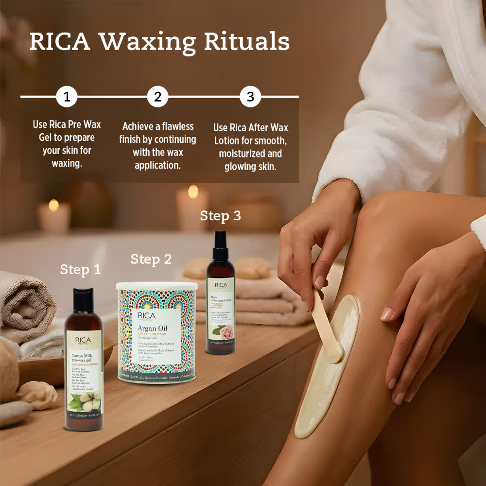 Rica Golden Liposoluble Wax For All Skin Type With Glyceryl Rosinate & Natural Beeswax
