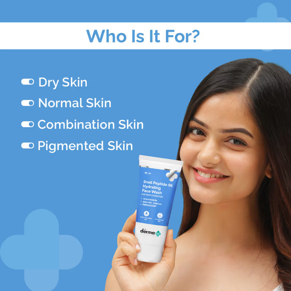 The Derma Co Snail Peptide 96 Hydrating Face Wash