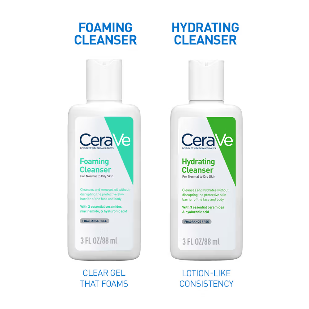 CeraVe Foaming Cleanser Face Wash For Oily Skin with Hyaluronic Acid, Ceramides & Niacinamide