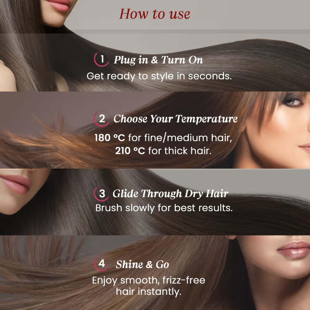 UrbanYog MakeMeeBold Frizz Free Straightening Brush For Hair
