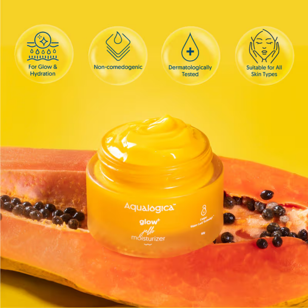 Aqualogica Glow+ Jello Moisturizer with Papaya & Vitamin C