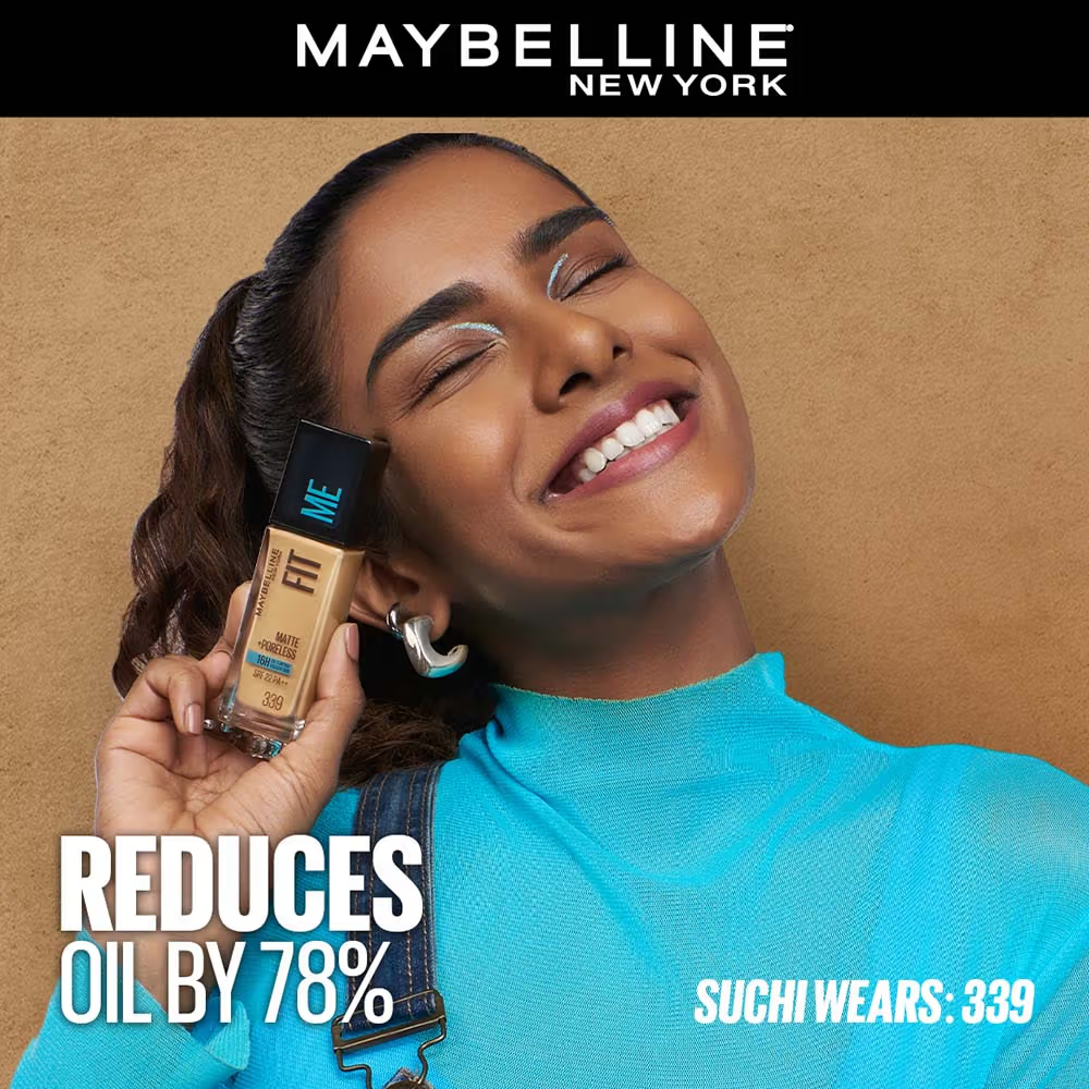 Maybelline New York Fit Me Matte+Poreless 16H Oil Control Foundation With SPF 22